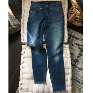 Lucky Brand Skinny Ankle Raw Hem